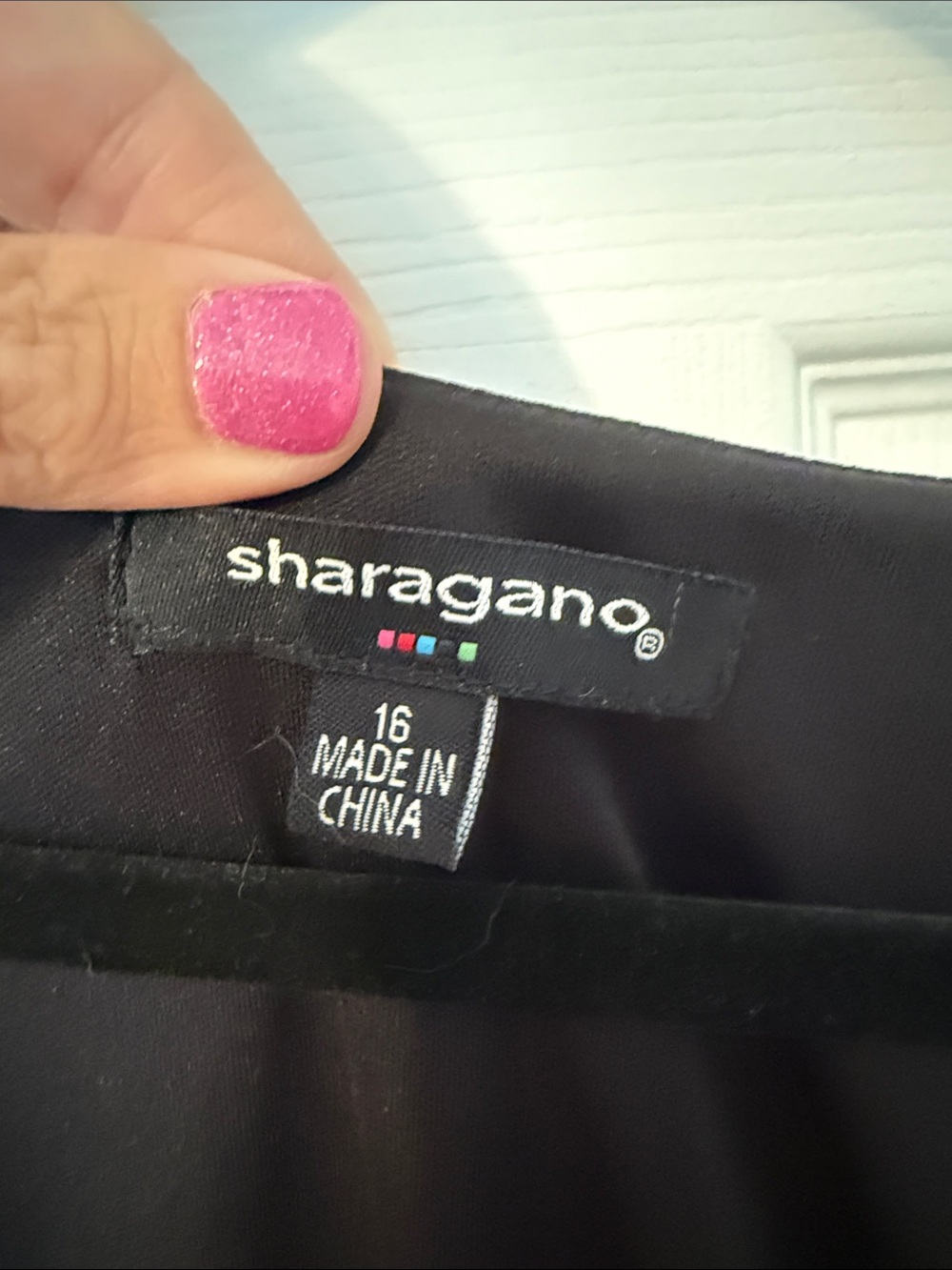 Sharagano Black Draped Cowl Neck Ruched Cocktail Dress Size 16 - Picture 4 of 12